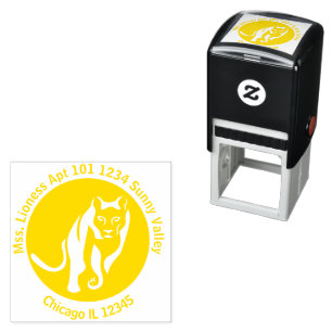 Carimbo Auto Entintado Leo Lioness Queen do Nile Return Address