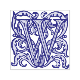 Carimbo Auto Entintado Letra Manuscrita Medieval W