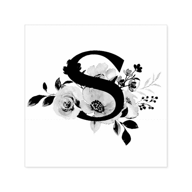 Carimbo Auto Entintado Letra S (Design)