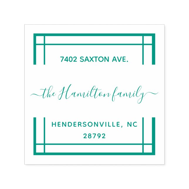 Carimbo Auto Entintado Limpar Nome da Família Clara Quadrada (Design)