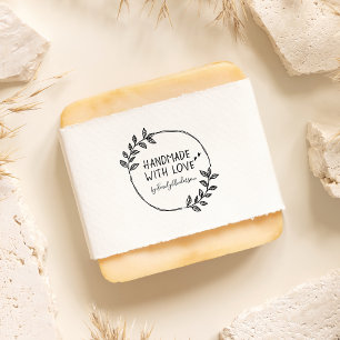 Carimbo Auto Entintado Linha desenhada à mão com na moda com nome de amor