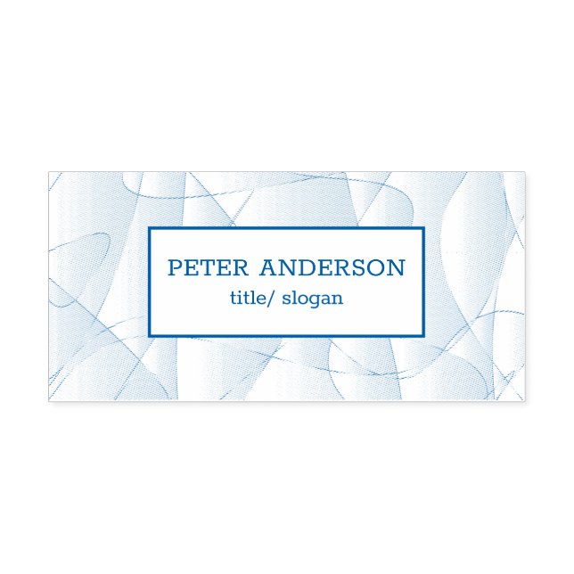 Carimbo Auto Entintado Linhas abstrato (Design)