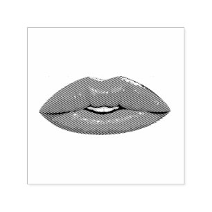 Carimbo Auto Entintado Lip preto Elegante