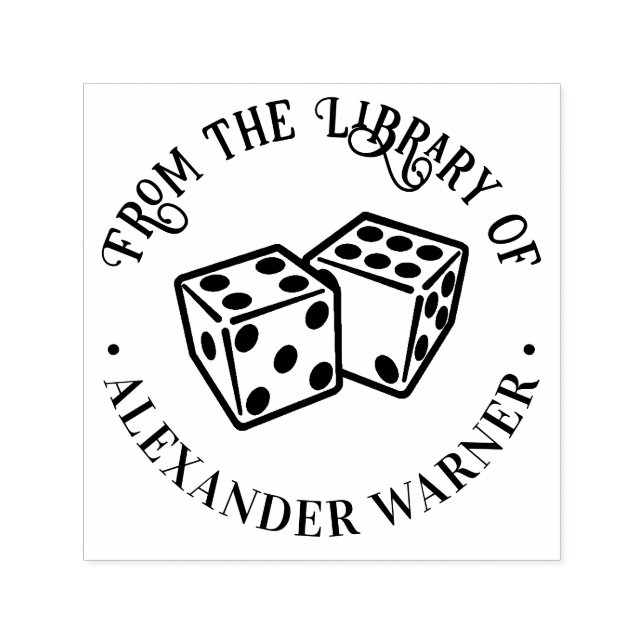 Carimbo Auto Entintado Livro da Biblioteca de Jogos do Casino de Jogo de  (Design)