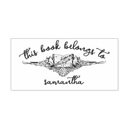 Carimbo Auto Entintado Livros com Conchas Este Livro Pertence a Si-mesmo