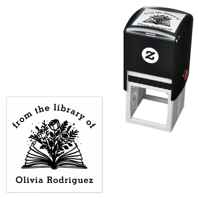 Carimbo Auto Entintado Livros de Botânica Da Biblioteca De (In Situ)