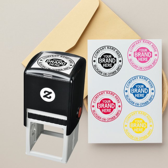 Carimbo Auto Entintado Logotipo comercial personalizado com nome da empre (Criador carregado)