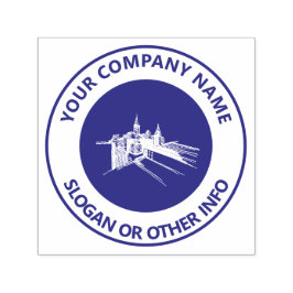 Carimbo Auto Entintado Logotipo de empresa personalizado Violeta