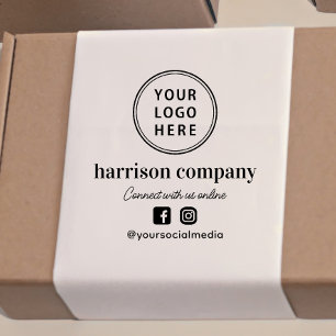 Carimbo Auto Entintado Logotipo de Negócios Mídia Social