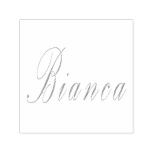 Carimbo Auto Entintado Logotipo do nome da Bianca