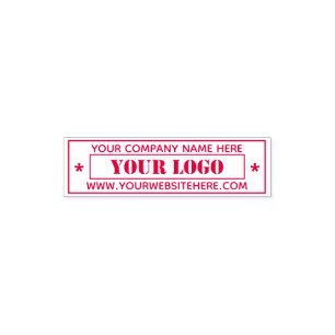 Carimbo Auto Entintado Logotipo personalizado de empresa -