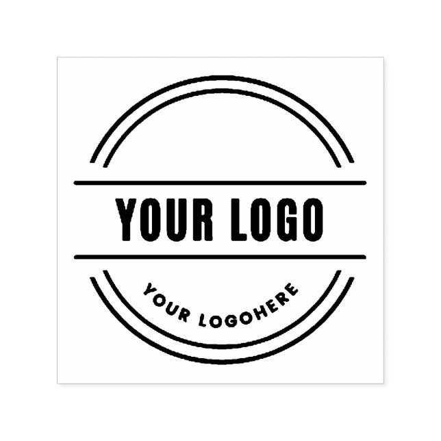 Carimbo Auto Entintado Logotipo personalizado de negócios redondo e profi (Design)
