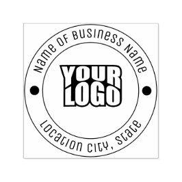 Carimbo Auto Entintado Logotipo Personalizado Minimalista de Borracha par