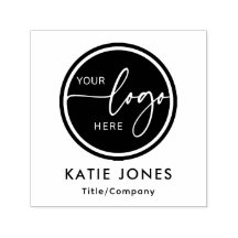 Logotipo personalizado preto e branco para empresa