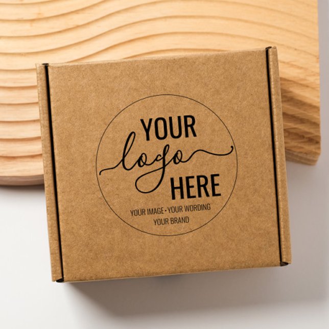 Carimbo Auto Entintado Logotipo redondo de Tipografia Chic para Empresas  (Criador carregado)