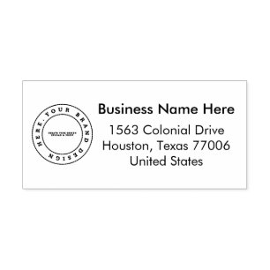 Carimbo Auto Entintado Logotipo simples para empresas personalizadas No