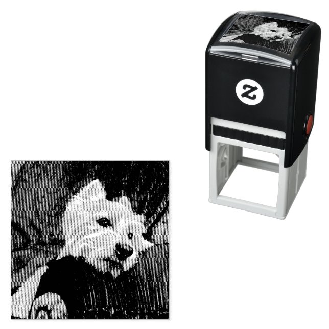 Carimbo Auto Entintado Lounging Westie em Sofa (In Situ)