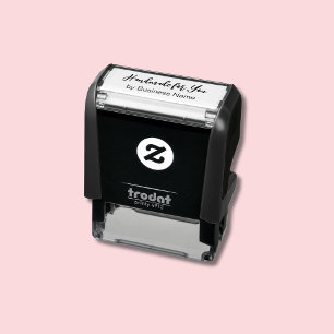 Carimbo Auto Entintado Manuscrito para você por Modelo de Texto de Nome d