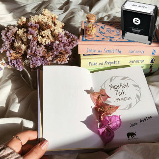 Carimbo Auto Entintado Manuscrito simples de assinatura do autor