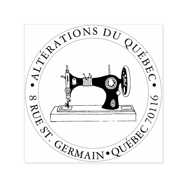 Carimbo Auto Entintado Máquina de costura PixDezines (Design)