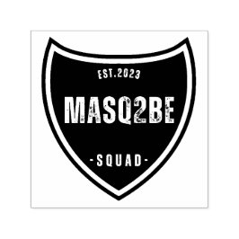Carimbo Auto Entintado "Masq2Be font design 12"