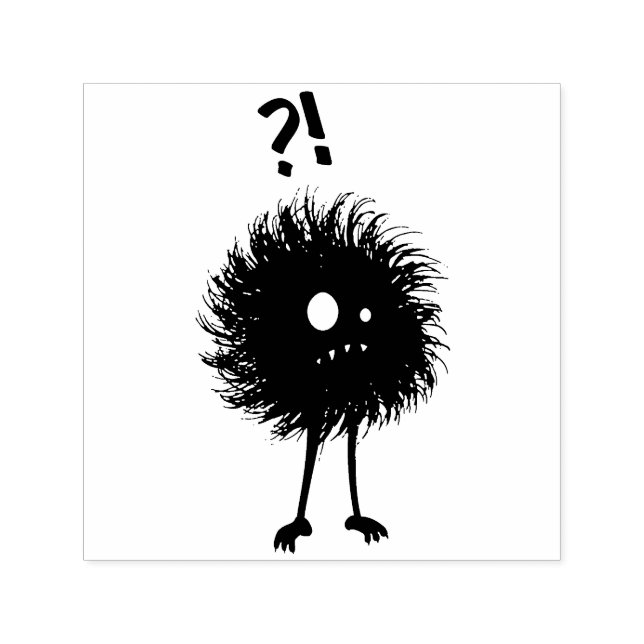 Carimbo Auto Entintado Mau de personagem imaginando gótico escuro (Design)