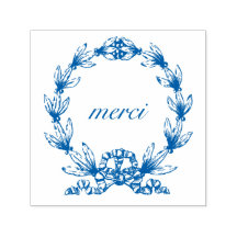 "merci" em Laurel Wreath, selo autopicante