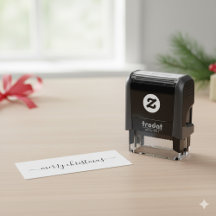 Merry Christmas Self Inking Stamp for Holiday Gree