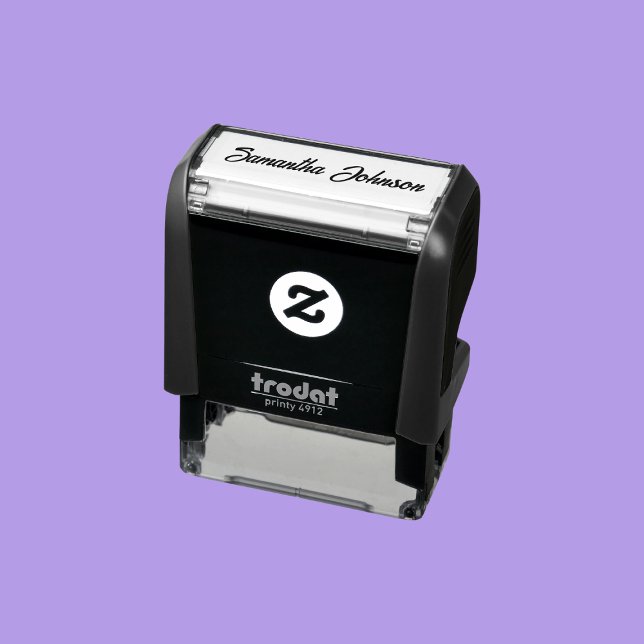 Carimbo Auto Entintado Modelo de Nome de Script de Assinatura Simples (Criador carregado)