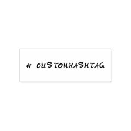 Carimbo Auto Entintado Modern Hashtag | Minimal Stylish Custom Design