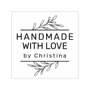 Carimbo Auto Entintado Moderna Folhagem Crie Seu Próprio Trabalho Manual