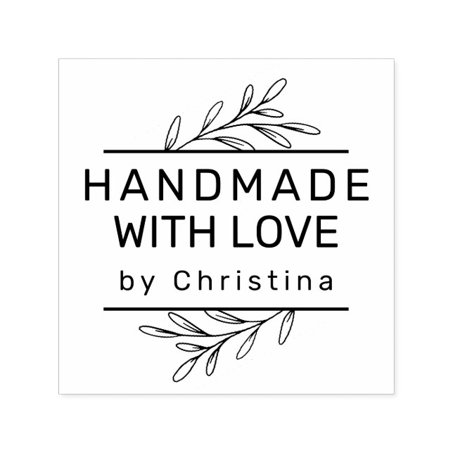 Carimbo Auto Entintado Modernas plantas criam seu próprio trabalho manual (Design)