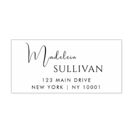 Carimbo Auto Entintado Moderno do endereço de retorno de negócios