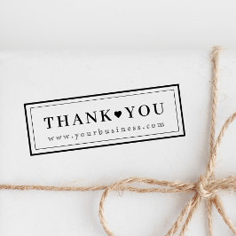 Carimbo Auto Entintado Moderno Elegante, obrigado