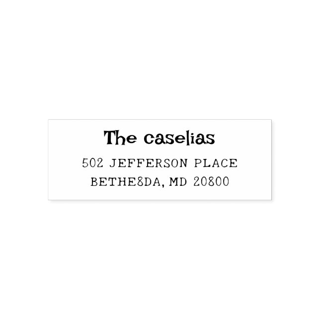 Carimbo Auto Entintado Moderno Trendy Casamento Convites para Casa de Mad (Design)