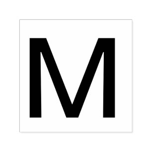 Carimbo Auto Entintado Monograma adicionar letra alfabeto alfabeto simple