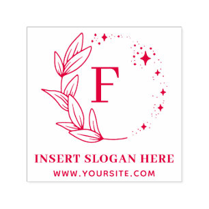 Carimbo Auto Entintado Monograma de negócios personalizado