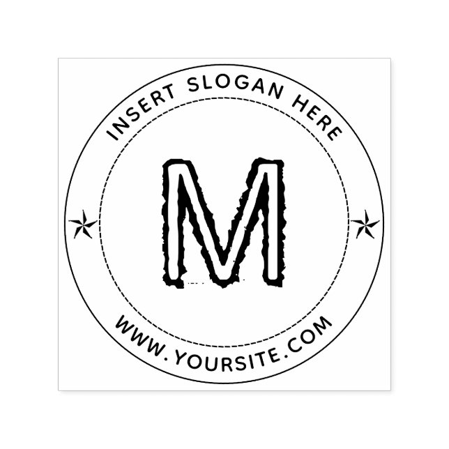 Carimbo Auto Entintado Monograma de negócios personalizado (Design)