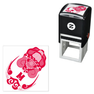 Carimbo Auto Entintado Monograma de Refrigeração Tortoise Engraçado