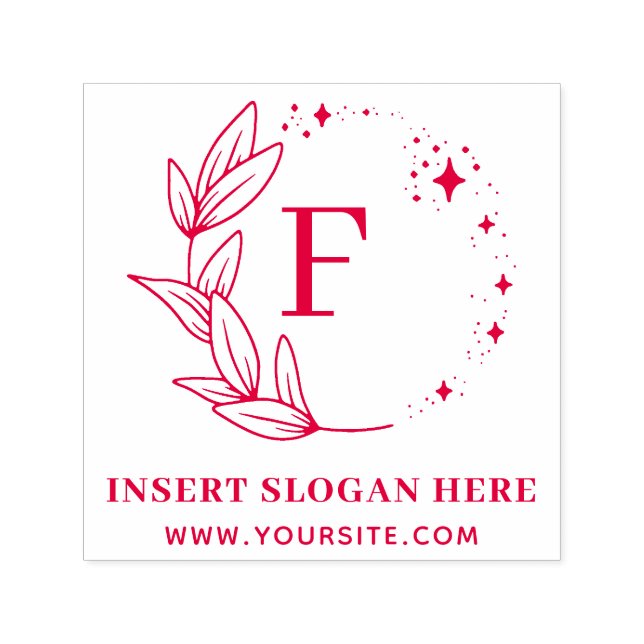 Carimbo Auto Entintado Monograma Empresarial Personalizado (Design)