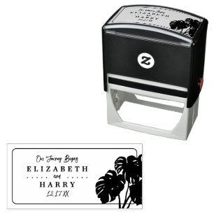 Carimbo Auto Entintado Monstera tropical