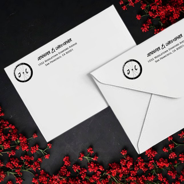 Carimbo Auto Entintado Morada de Devolução de Casamento de Motocicleta Mo (Criador carregado)