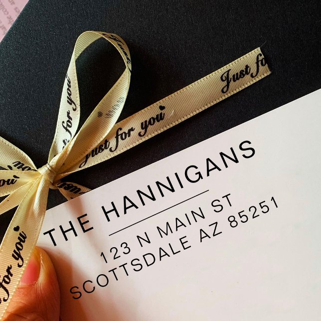 Carimbo Auto Entintado Morada de Regresso de Casamento da Família Moderna (Criador carregado)