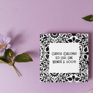 Carimbo Auto Entintado Morada Greenery Damask