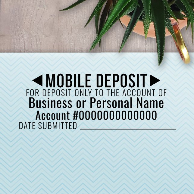 Carimbo Auto Entintado Móvel Apenas Para Depósito - Área Básica (Criador carregado)