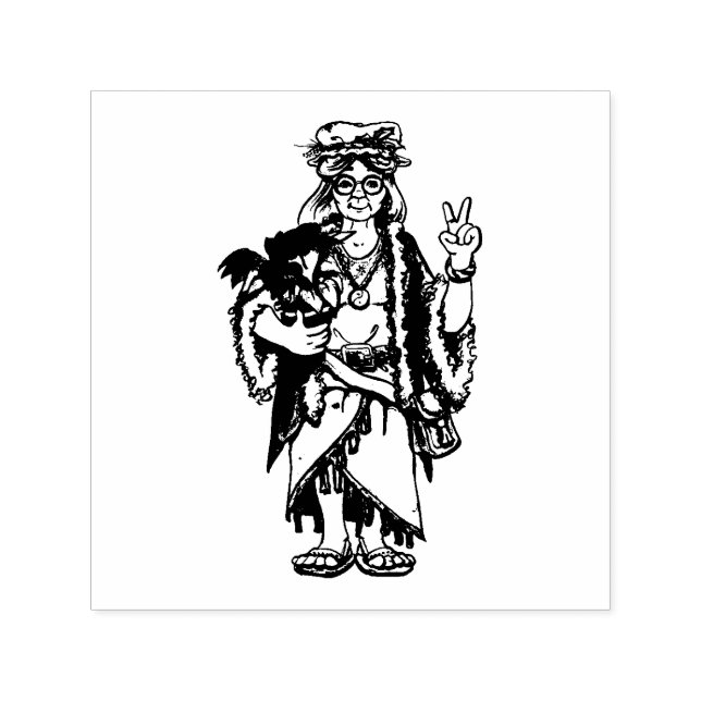 Carimbo Auto Entintado Ms Hippie Santa (Design)