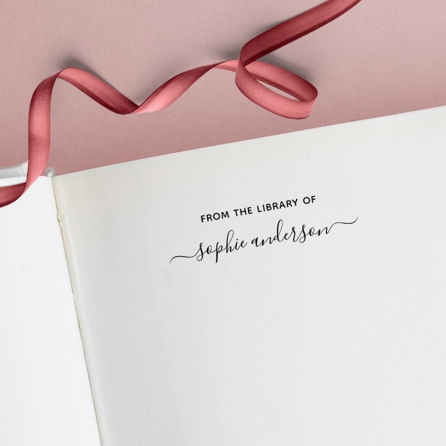 Carimbo Auto Entintado Na Biblioteca Do Nome Do Script De Tendy (Criador carregado)