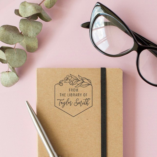 Carimbo Auto Entintado NA BIBLIOTECA DO Nome Personalizado (Criador carregado)