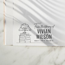 Na Biblioteca Do Nome Personalizado, Modelo Modern