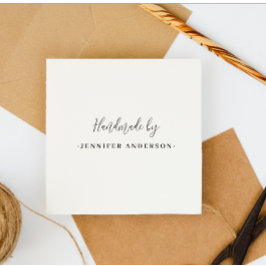 Carimbo Auto Entintado Na moda de Nome Personalizado de Chic Mínimo Fabri